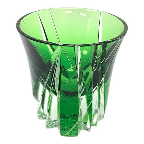 小川郁子 (オガワ イクコ) 被硝子切子 酒盃