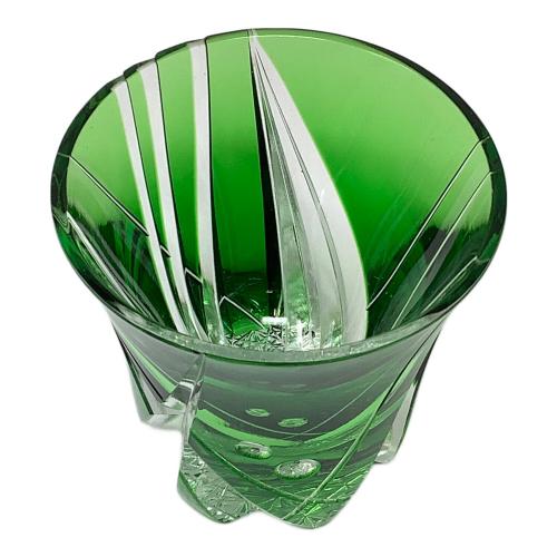 小川郁子 (オガワ イクコ) 被硝子切子 酒盃