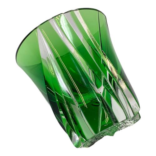 小川郁子 (オガワ イクコ) 被硝子切子 酒盃