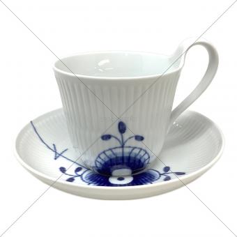 ROYAL COPENHAGEN カップ&ソーサー ブルーフルーテッド・メガ