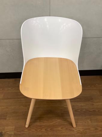 関家具 (セキカグ) ダイニングチェアー  ホワイト×ナチュラル カペラチェア
