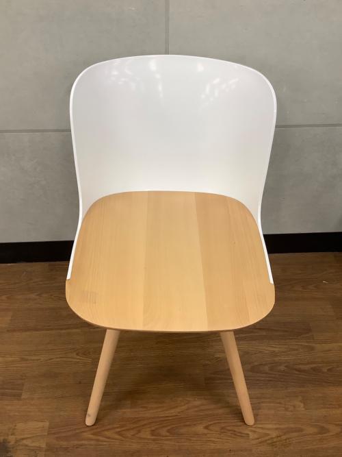 関家具 (セキカグ) ダイニングチェアー  ホワイト×ナチュラル カペラチェア