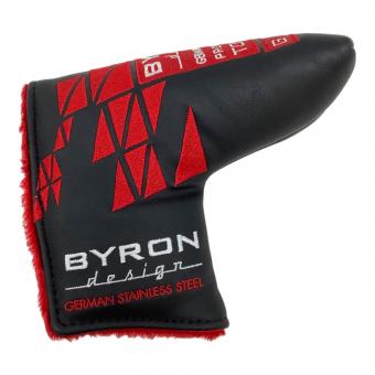BYRON design ヘッドカバー パター用 ブラック×レッド
