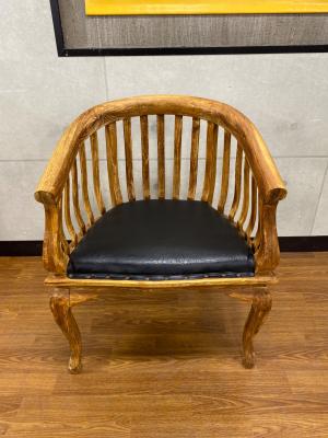 チェア 猫脚 ブラウン×ブラック（がたつき有）