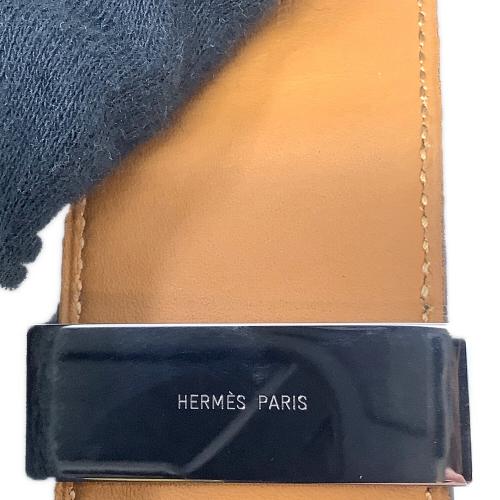HERMES (エルメス) レザーブレスレッド @ Π ブラック