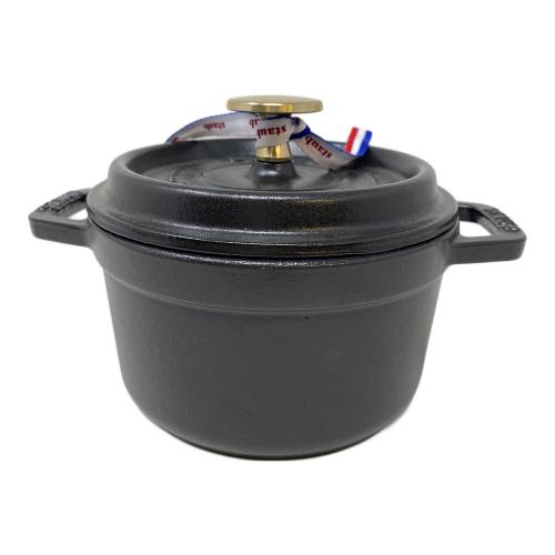 Staub (ストウブ) ココット ラウンド 14㎝ ブラック