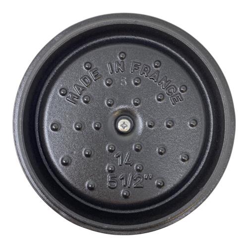 Staub (ストウブ) ココット ラウンド 14㎝ ブラック