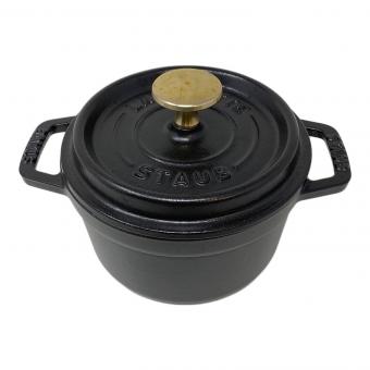 Staub (ストウブ) ココット ラウンド 14㎝ ブラック