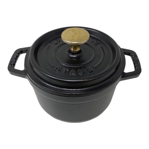 Staub (ストウブ) ココット ラウンド 14㎝ ブラック