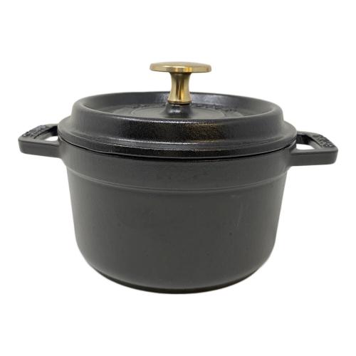 Staub (ストウブ) ココット ラウンド 14㎝ ブラック
