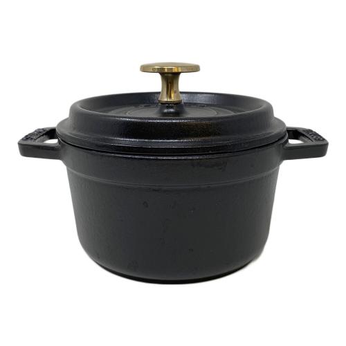 Staub (ストウブ) ココット ラウンド 14㎝ ブラック