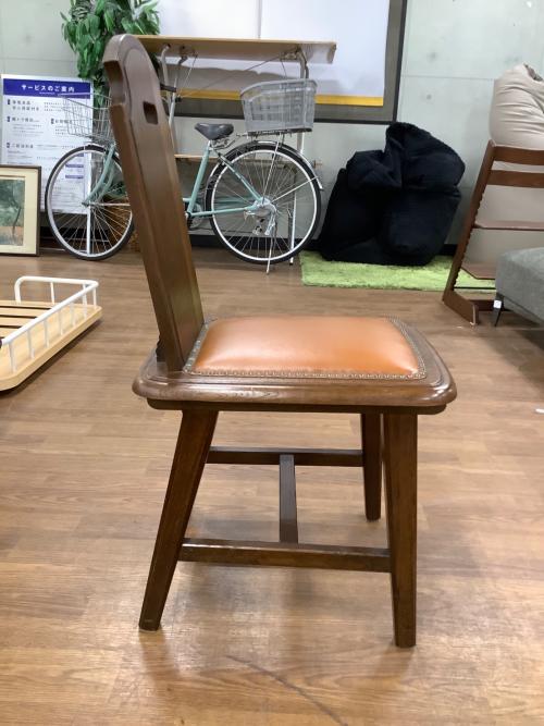 アンティークチェア ブラウン×オレンジ