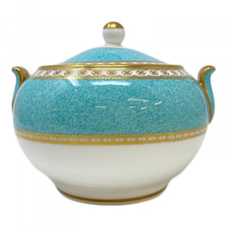 Wedgwood シュガーポット ユーランダー・パウダーターコイズ