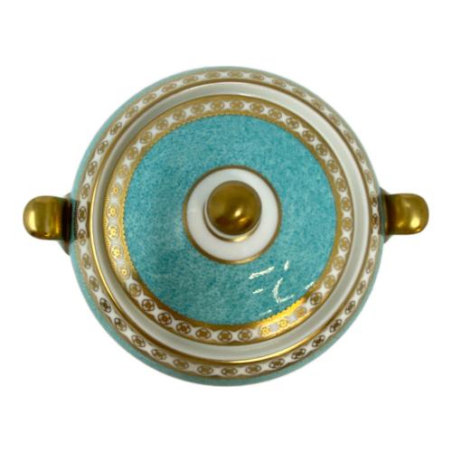 Wedgwood シュガーポット ユーランダー・パウダーターコイズ