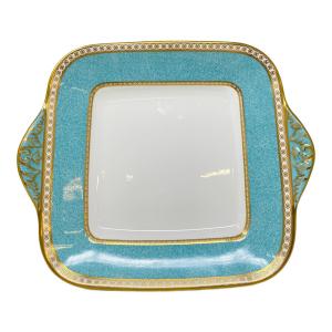 Wedgwood スクエアプレート ユーランダー・パウダーターコイズ