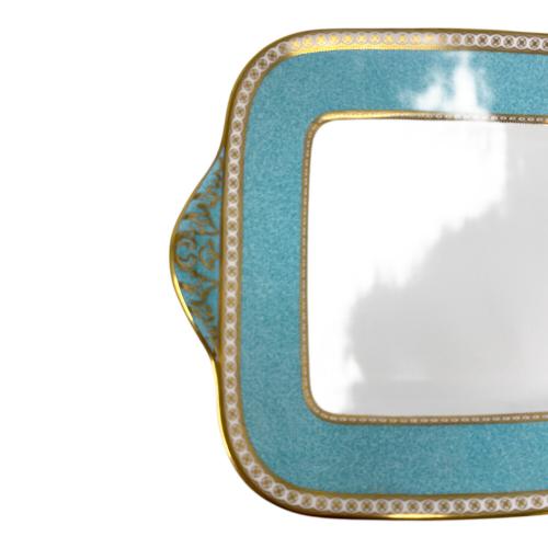 Wedgwood スクエアプレート ユーランダー・パウダーターコイズ