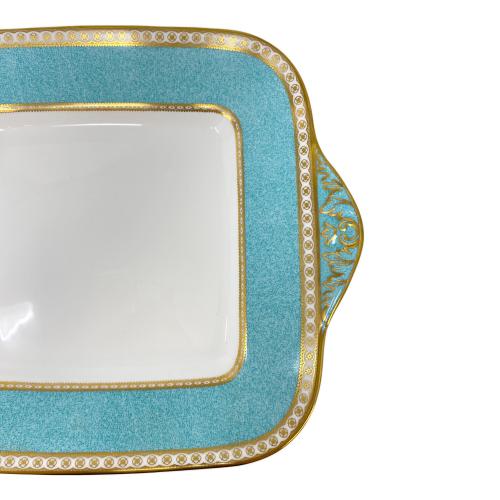 Wedgwood スクエアプレート ユーランダー・パウダーターコイズ
