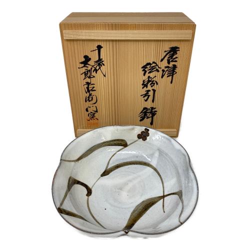 中里太郎右衛門窯（ナカザトタロウエモンガマ）唐津 絵粉引鉢 十三代太郎右衛門