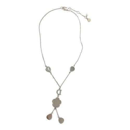 Dior ネックレス フラワーモチーフ シルバー