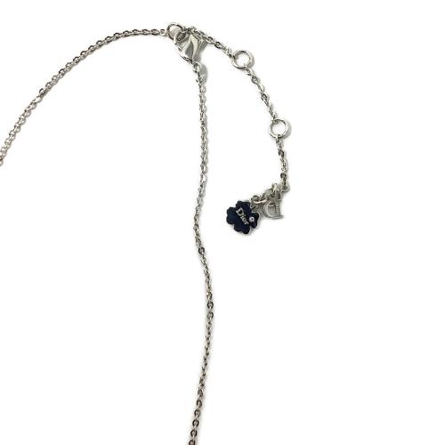 Dior ネックレス フラワーモチーフ シルバー