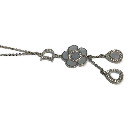 Dior ネックレス フラワーモチーフ シルバー