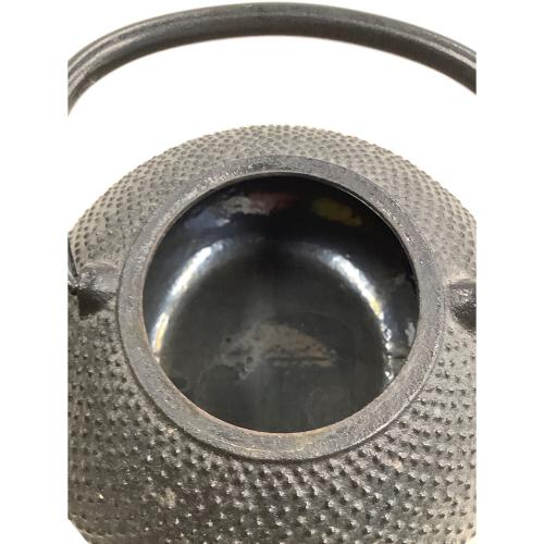 南部鉄器 (ナンブテッキ) 鉄瓶急須 平丸アラレ