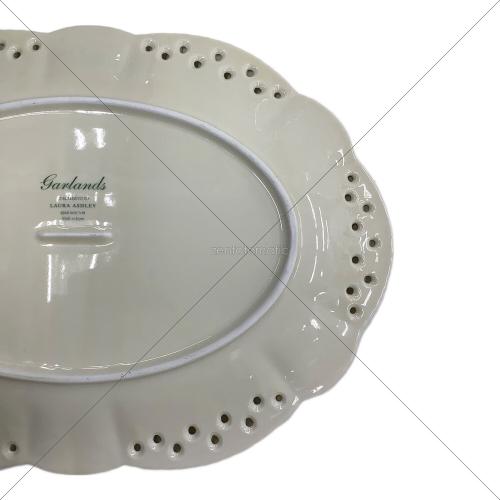 LAURA ASHLEY (ローラ アシュレイ) オーバル皿 レリーフ