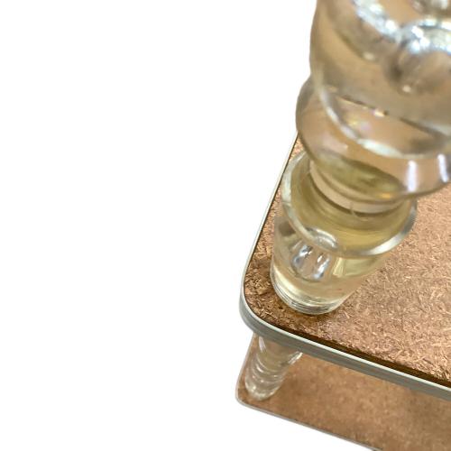 花柄キッチンワゴン オレンジ