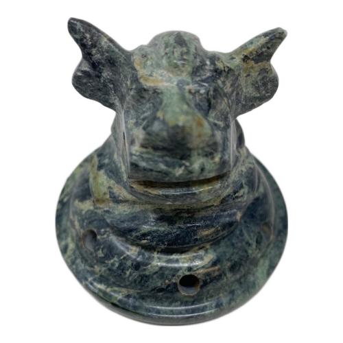 中国古美術 獅子摘香炉 大理石