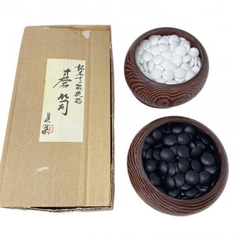 碁石 天然銘木高級碁笥