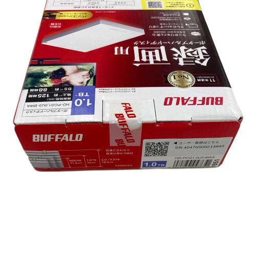 BUFFALO (バッファロー) ポータブルハードディスク HD-PCG1.0U3-BWA