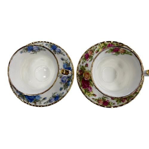 ROYAL ALBERT (ロイヤルアルバート) カップ&ソーサー ムーンライトローズ+オールドカントリーローズ