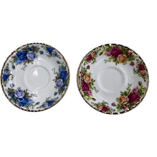 ROYAL ALBERT (ロイヤルアルバート) カップ&ソーサー ムーンライトローズ+オールドカントリーローズ
