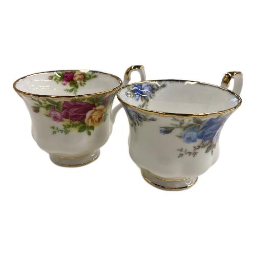 ROYAL ALBERT (ロイヤルアルバート) カップ&ソーサー ムーンライトローズ+オールドカントリーローズ