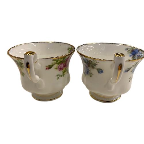 ROYAL ALBERT (ロイヤルアルバート) カップ&ソーサー ムーンライトローズ+オールドカントリーローズ