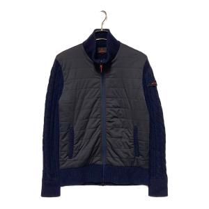 WINDBLOCK FZ CABLE KNIT ゴルフウェア BRG183111 メンズ SIZE M ネイビー
