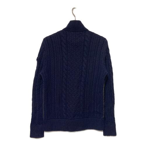 WINDBLOCK FZ CABLE KNIT ゴルフウェア BRG183111 メンズ SIZE M ネイビー