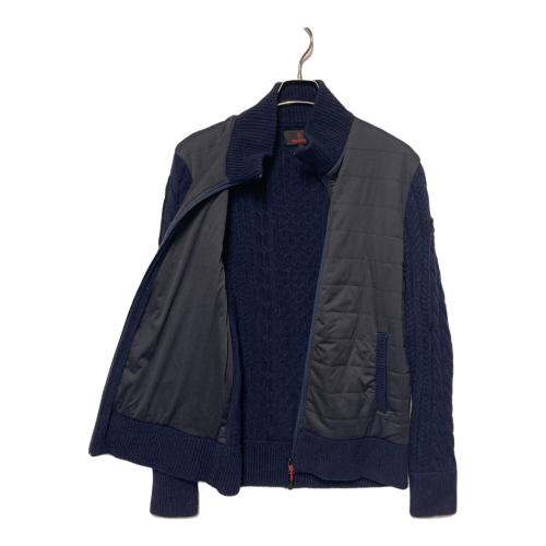 WINDBLOCK FZ CABLE KNIT ゴルフウェア BRG183111 メンズ SIZE M ネイビー