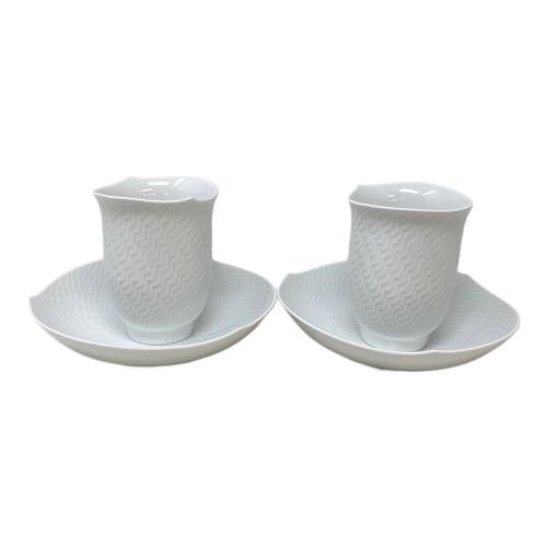 Meissen カップ&ソーサー 波の戯れホワイト