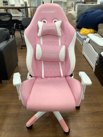 AKRACING (エーケーレーシング) ゲーミングチェア ピンク×ホワイト
