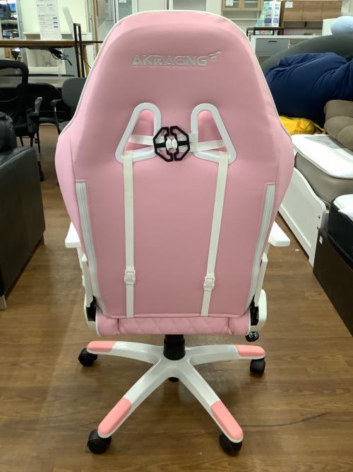 AKRACING (エーケーレーシング) ゲーミングチェア ピンク×ホワイト