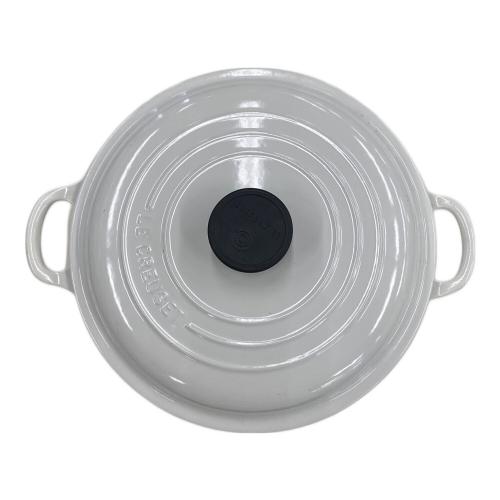LE CREUSET (ルクルーゼ) キャセロール SIZE 26 ホワイト ビュッフェ