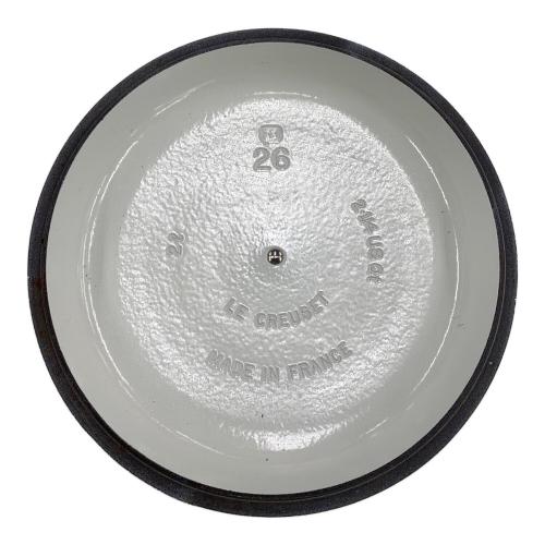 LE CREUSET (ルクルーゼ) キャセロール SIZE 26 ホワイト ビュッフェ