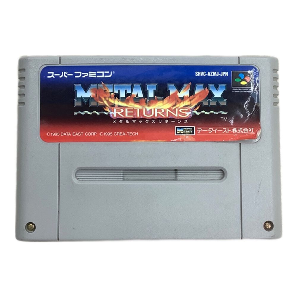 【美品】【起動確認済み】メタルマックス　リターンズ　スーパーファミコン 美品】【起動確認済み】メタルマックス リターンズ スーパーファミコン