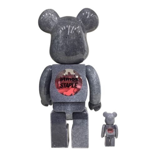 フィギュア BEAR BRICK (ベアブリック)  × atmos × staple