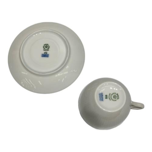 ROYAL COPENHAGEN (ロイヤル・コペンハーゲン) カップ&ソーサー ホワイトフルーテッド ハーフレース 2Pセット