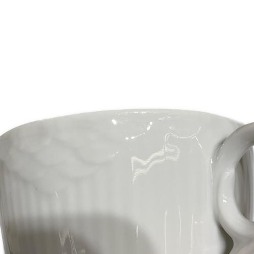 ROYAL COPENHAGEN (ロイヤル・コペンハーゲン) カップ&ソーサー ホワイトフルーテッド ハーフレース 2Pセット