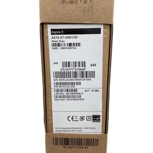 acer (エイサ) Aspire 5 A515-57-H56Y/SF 15.6型 Windows11 HOME Core i5 メモリ:16GB SSD:512GB - 30603308734 未使用品