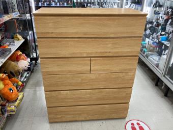 ニトリ 6段チェスト ベージュ クエス