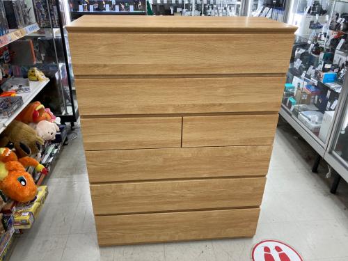 ニトリ 6段チェスト ベージュ クエス